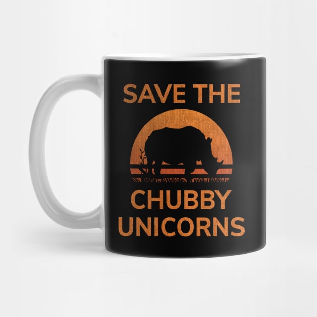 Save The Chubby Unicorns T-Shirt Fat Unicorn Distressed Design by Ilyashop